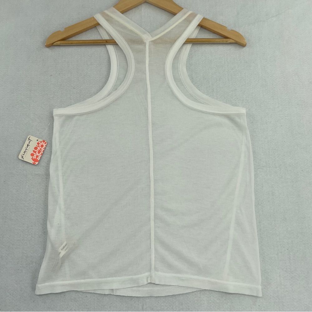 -FP Movement by Free People Very Varsity Women's Ribbed Sheer Tank Top NWT XS - Picture 4 of 15